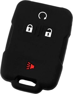 keyguardz keyless entry remote car smart key fob outer shell cover soft rubber protective case for chevy gmc sieraa silverado