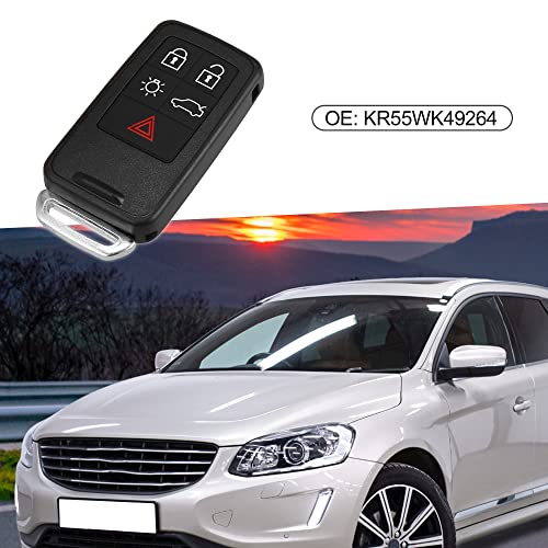 A ABSOPRO Keyless Entry Remote KR55WK49264 Key Fob for Volvo XC60 2010-2017