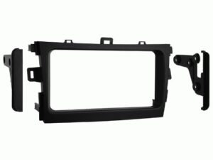 carxtc double din install car stereo dash kit for a aftermarket radio fits 2009-2013 toyota corolla trim bezel is black