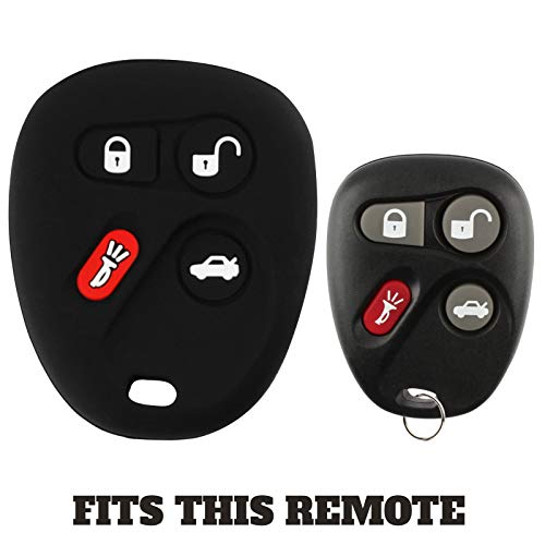 Key Fob Keyless Entry Remote Cover Protector for GM Buick Cadillac Chevrolet Oldsmobile Pontiac Saturn (25695954, 25665574)