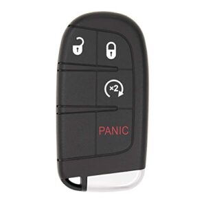 keyless2go replacement for 4 button proximity smart key for jeep renegade m3n-40821302 735636994
