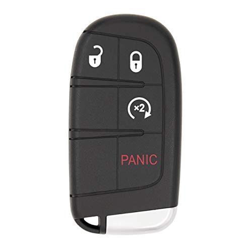 Keyless2Go Replacement for 4 Button Proximity Smart Key for Jeep Renegade M3N-40821302 735636994