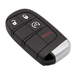 Keyless2Go Replacement for 4 Button Proximity Smart Key for Jeep Renegade M3N-40821302 735636994