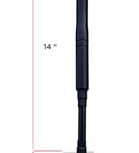 SiriusXM Satellite Radio Truck Antenna with 14 Inch Mast and Mirror Mount Bracket, Works with All SiriusXM Receivers and Legacy Sirius and XM Radios