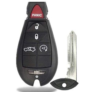 1 new keyless entry 5 buttons remote start car key fob m3n5wy783x, iyz-c01c for 300 challenger charger durango jeep grand cherokee