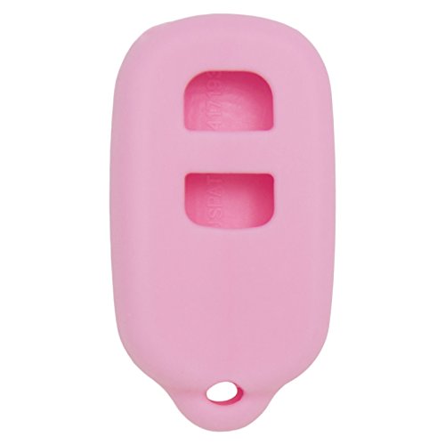 Keyless2Go Replacement for New Silicone Cover Protective Case for Remote Key Fobs with FCC GQ43VT14T HYQ12BAN HYQ12BBX - Pink