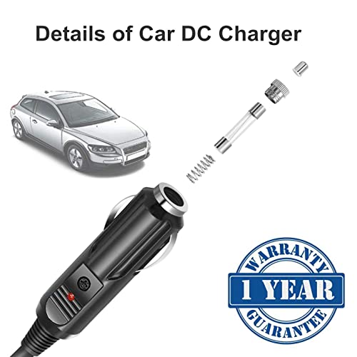 SupplySource Auto DC Car Charger Replacement for Philips PET726 PET9422 Dual Screens Portable DVD Player