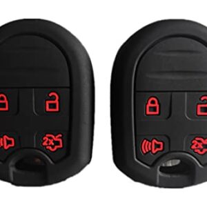 Smart Key Fob Cover Case Protector Keyless Remote Holder for Ford F150 F250 F350 Trunk Explorer Mustang Fusion Taurus Expedition Lincoln MKS MKX MKZ Navigator
