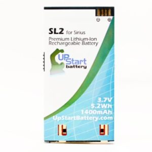 Replacement for Sirius SL2 XM Battery - Compatible with Sirius Stiletto 2 Satellite Radio Battery (1400mAh 3.7V Lithium-Ion)