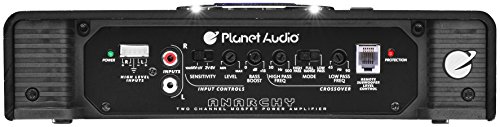 Planet Audio AC1000.2 2 Channel Car Amplifier - 1000 Watts, Full Range, Class A/B, 2-4 Ohm Stable, Mosfet Power Supply, Bridgeable