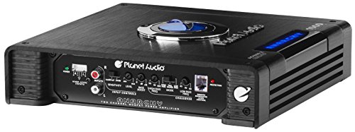Planet Audio AC1000.2 2 Channel Car Amplifier - 1000 Watts, Full Range, Class A/B, 2-4 Ohm Stable, Mosfet Power Supply, Bridgeable