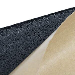 NVX 32 Square Feet Black Subwoofer Box/Trunk Liner Carpet with Adhesive Back