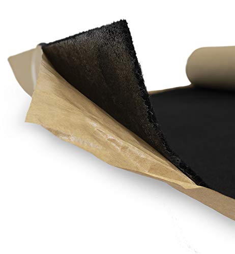 NVX 32 Square Feet Black Subwoofer Box/Trunk Liner Carpet with Adhesive Back