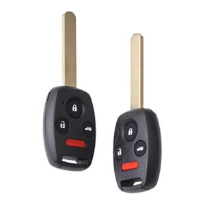 exautopone 2pcs kr55wk49308 car key fob keyless control entry remote vehicles replacement compatible with accord 4 button 35118-sza-a22 35118-ta0-a00