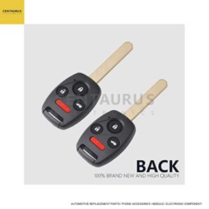 EXAUTOPONE 2Pcs KR55WK49308 Car Key Fob Keyless Control Entry Remote Vehicles Replacement Compatible with Accord 4 Button 35118-SZA-A22 35118-TA0-A00