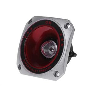 caralin 2PieceS Speaker Tweeter 3" Colorful Flashing Piezoelectric Loudspeaker Treble Head Driver Player Tweeter