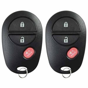 keylessoption keyless entry remote control car key fob replacement for gq43vt20t (pack of 2)