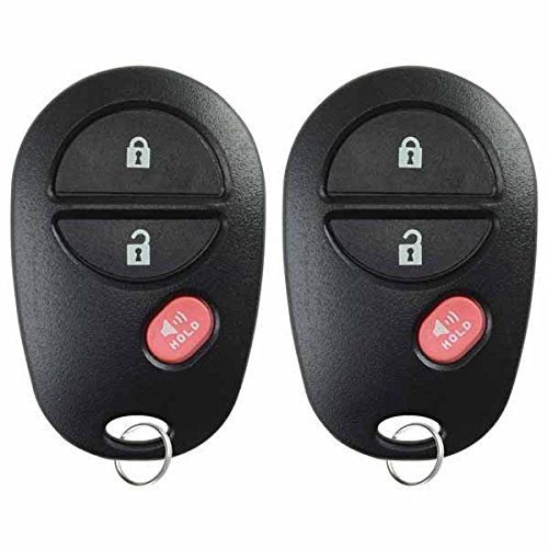 KeylessOption Keyless Entry Remote Control Car Key Fob Replacement for GQ43VT20T (Pack of 2)