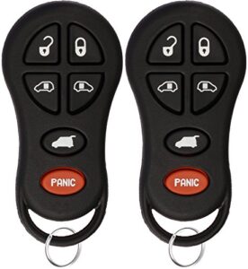 keylessoption keyless entry remote control car key fob for chrysler town country, dodge grand caravan 04686797 (pack of 2)
