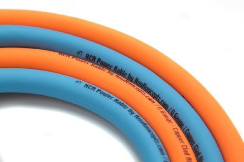 KnuKonceptz KCA Kandy Kable Neon Blue 4 Gauge Power Wire (Sold in 10 Foot increments)