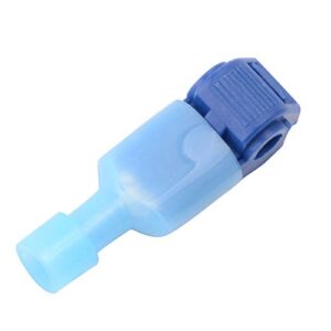 ruiling 100 pcs self-stripping t-tap electrical connectors wire quickly splice connector and insulated male quick disconnect terminals (blue)