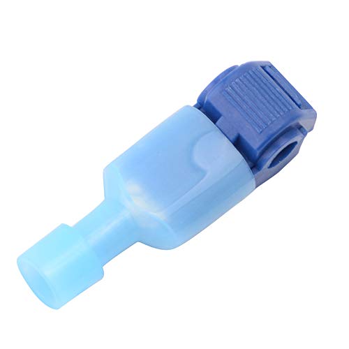 RuiLing 100 PCS Self-Stripping T-Tap Electrical Connectors Wire Quickly Splice Connector and Insulated Male Quick Disconnect Terminals (Blue)