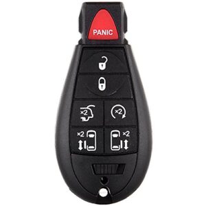 eccpp 1x key fob (shell case) replacement for uncut keyless entry remote 08-14 chrysler 300/ dodge journey grand caravan/jeep commander grand cherokee/volkswagen routan m3n5wy783x iyz-c01c