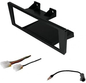 premium car stereo install dash kit, wire harness, and antenna adapter to install an aftermarket single din radio for select 86-93 nissan hardbody truck and pathfinder – see compatible vehicles below