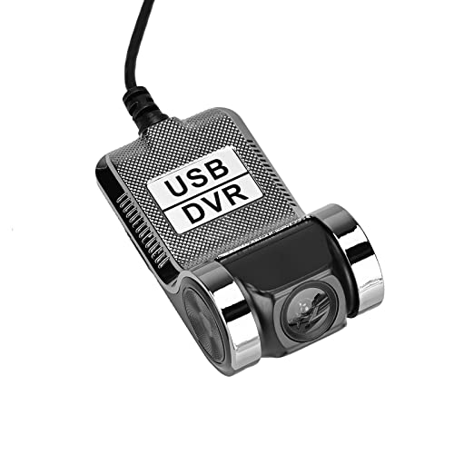 PASASABLE USB Dash Camera Car DVR Night Vision HD 1080P, 140° Wide Angle Road Video Recorder Support ADAS, Loop Recording