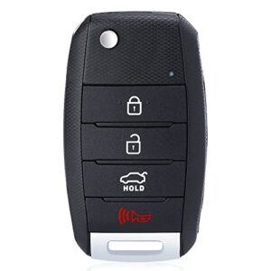 aichiyu flip remote key fob for kia optima 2016 2017 2018 2019 2020 fcc id: sy5jfrge04 p/n: 95430-d4010 4 buttons 434mhz keyless entry car control transmitter