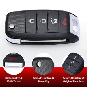 Aichiyu Flip Remote Key Fob for Kia Optima 2016 2017 2018 2019 2020 FCC ID: SY5JFRGE04 P/N: 95430-D4010 4 Buttons 434Mhz Keyless Entry Car Control Transmitter