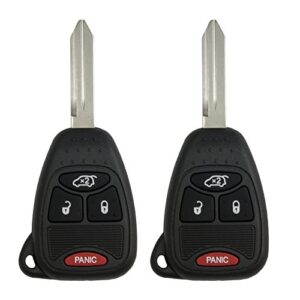 keyless2go replacement for keyless entry remote car key vehicles that use 4 button m3n5wy72xx – 2 pack