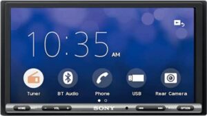 sony 6.95 inch – apple car play/android auto digital media receiver w/bluetooth and back up camera input