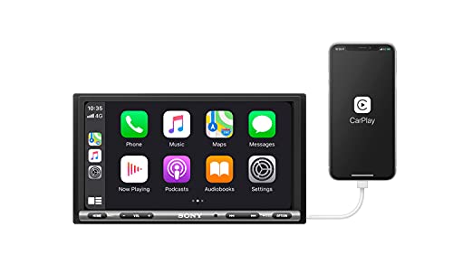 Sony 6.95 Inch - Apple Car Play/Android Auto Digital Media Receiver W/Bluetooth and Back Up Camera Input