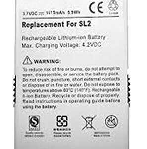 MPF Products 1615mAh Extended AE737173025076 Battery Replacement Compatible with Sirius Stiletto 2 SL2 Portable Satellite Radio SL2PK1 01070000014