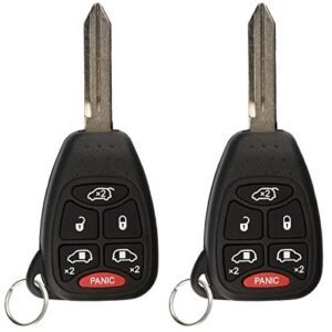 keylessoption keyless entry remote control car key fob ignition key replacement for m3n5wy72xx (pack of 2)