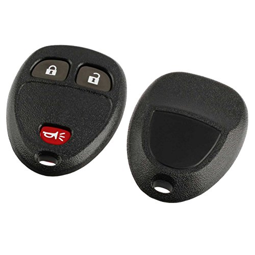 Key Fob Keyless Entry Remote Shell Case & Pad fits Buick/Chevy Avalanche Equinox Express Silverado Traverse/GMC Sierra/Pontiac Torrent