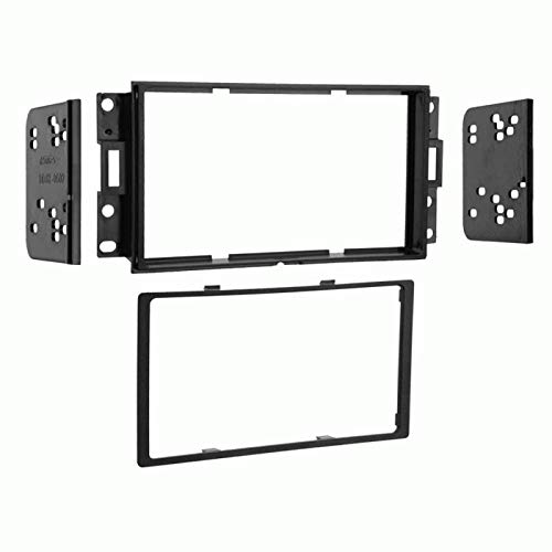 Carxtc Double Din Install Car Stereo Dash Kit for a Aftermarket Radio Fits 2004-2008 Pontiac Grand Prix Trim Bezel is Black