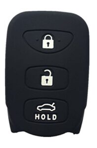 rpkey silicone keyless entry remote control key fob cover case protector replacement fit for hyundai accent elantra sonata kia optima rondo spectra 95430-2g202 95430-3x500 95430-3k200