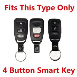 Rpkey Silicone Keyless Entry Remote Control Key Fob Cover Case protector Replacement Fit For Hyundai Accent Elantra Sonata Kia Optima Rondo Spectra 95430-2G202 95430-3X500 95430-3K200