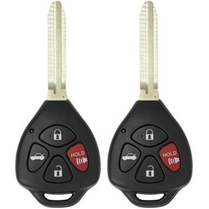keyless2go replacement for 2 new keyless entry remote car key for 2007 2008 2009 2010 toyota camry hyq12bby