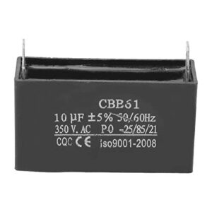 cbb61 capacitor 350vac 10uf，50/60hz fan motor starting plastic capacitor，generator capacitor