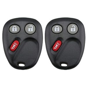 2x new replacement keyless entry remote key fob compatible with & fits for buick chevy gmc myt3x6898b