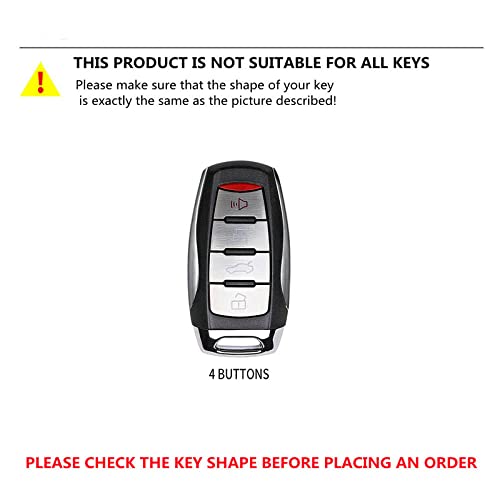 MGUOTP TPU Car Smart Key Case Cover Car Holder Shell Fob Suitable for Great Wall Haval Hover H6 H7 H4 H9 F5 F7 H2S Black