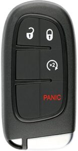 keylessoption keyless entry remote start smart car alarm key fob for 2013-2018 ram 1500, 2500, 3500 gq4-54t
