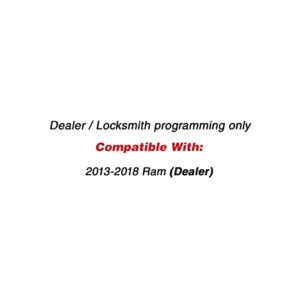 KeylessOption Keyless Entry Remote Start Smart Car Alarm Key Fob for 2013-2018 Ram 1500, 2500, 3500 GQ4-54T