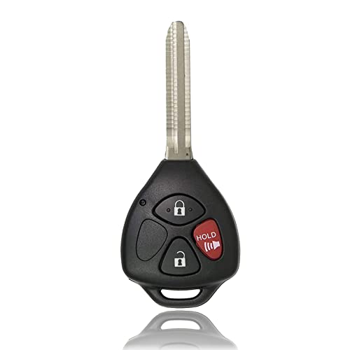 Key Fob Keyless Entry Remote Compatible with Toyota 2007-2010 Rav4丨2008- 2012 Scion xB 3 Buttons Car Key Replacement FCC:HYQ12BBY