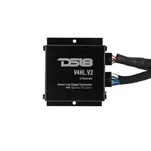 DS18 RY-Harness.HD Harley Davidson Plug and Play Harness for Amplifiers, 4 Channel RCA Pre-Output Ready to Use - Great for Upgrade Your Motorcycle Sound System