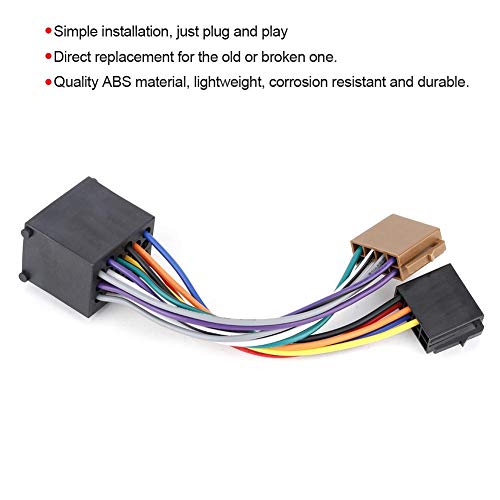 KIMISS Car Stereo Harness Radio Adapter Stereo Harness Cable ISO Plug Fits for E36 E46 E39