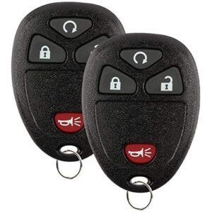 2x keylessoption remote key fob for gm (15913421, 20868672, ouc60270)